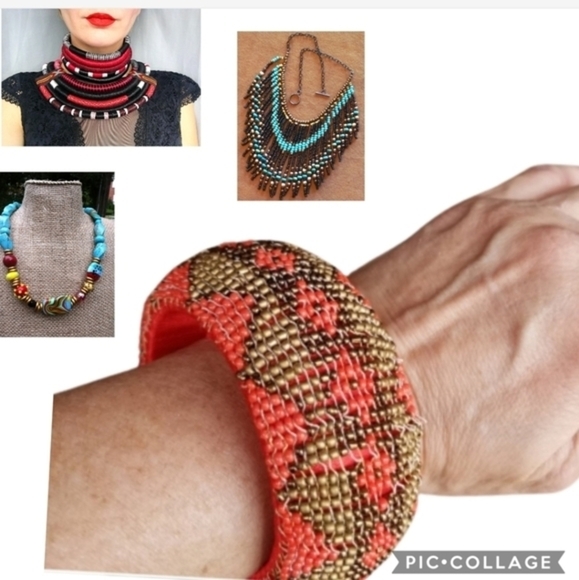 Tribal beaded bracelet New - Picture 1 of 6